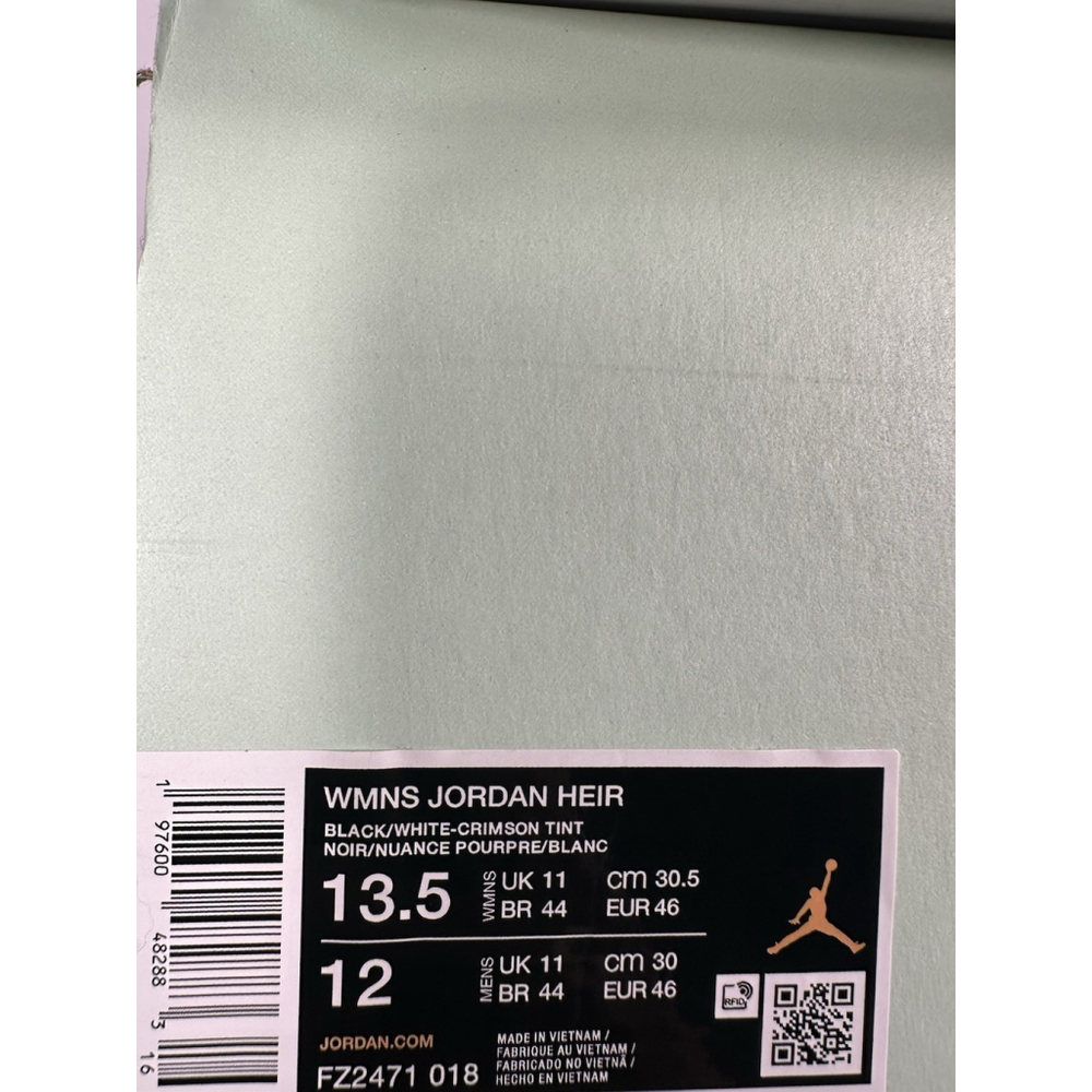 Air Jordan Heir Basketball Sneakers Size Men’s 12/Women’s 13.5 Multi Color - Picture 9 of 9